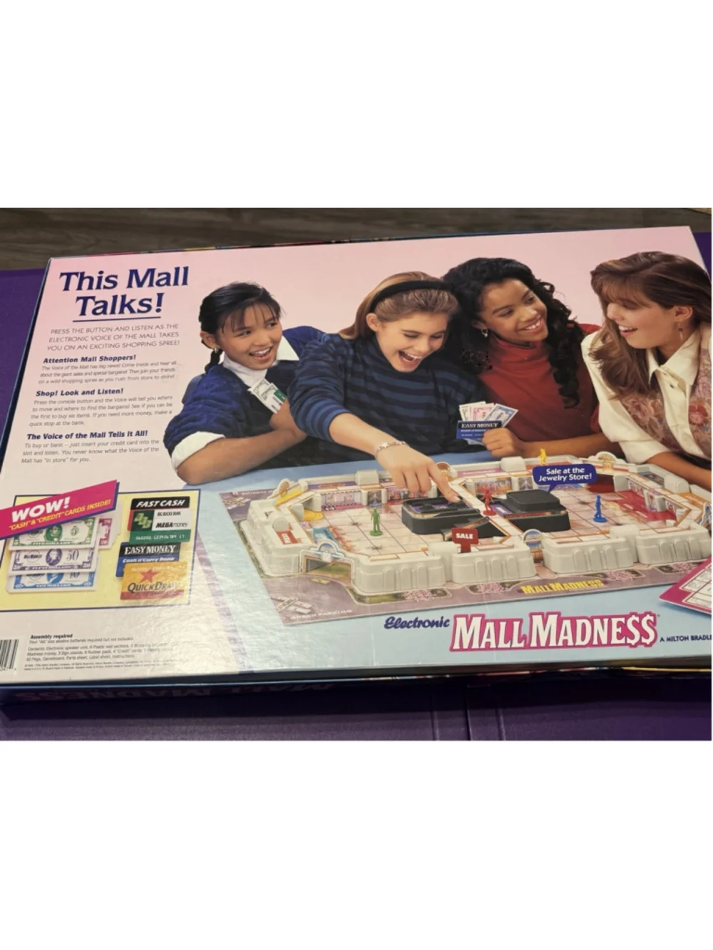 Mall Madness 1996 Board Game Milton Bradley (missing 1 Peg) Tested WORKS!!!!